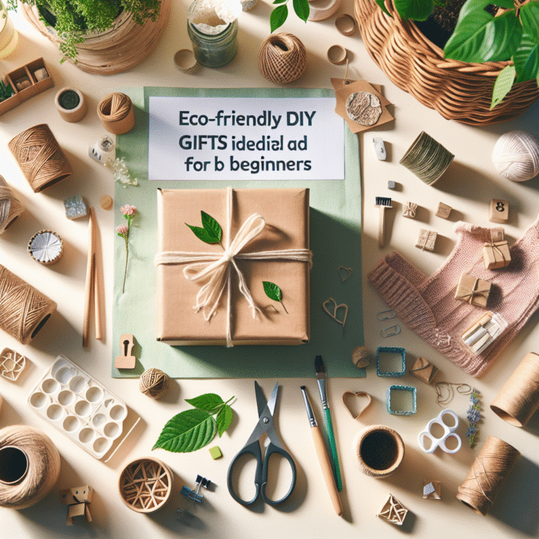 Presentes DIY ecológicos ideais para iniciantes.
