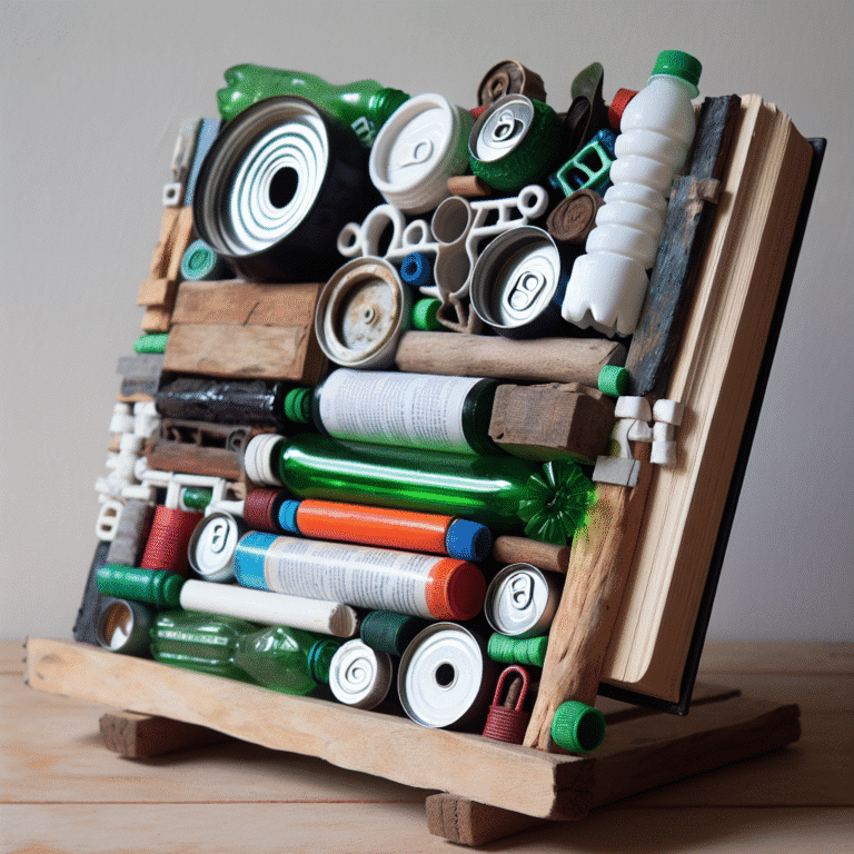 Criando suportes de livros inovadores com lixo