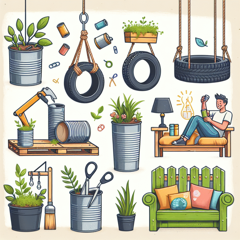 Ideias práticas de decoração sustentável para iniciantes.