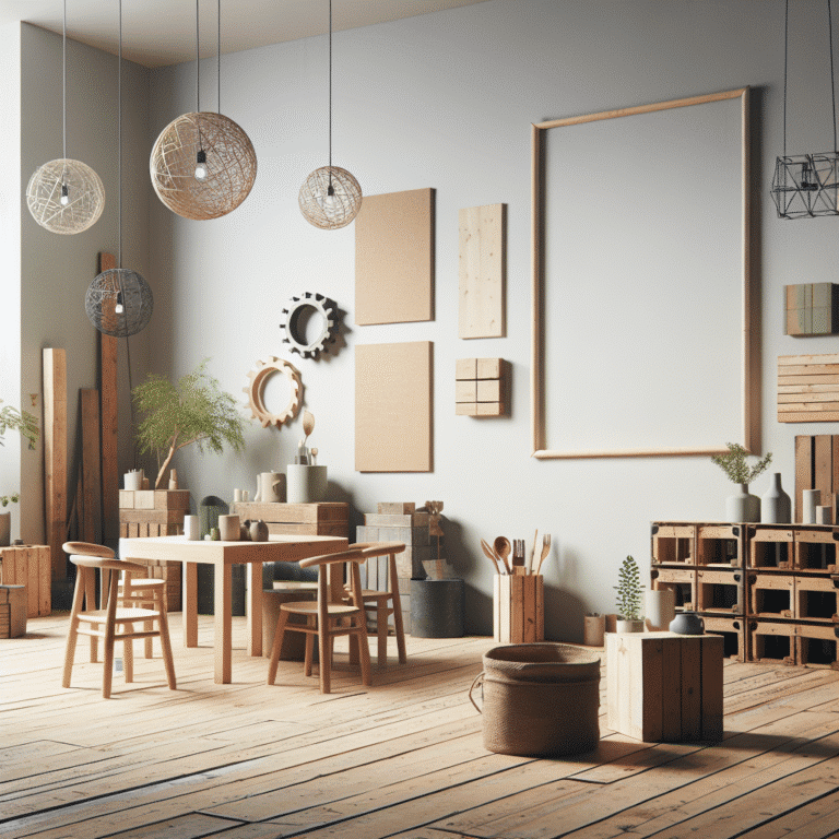 Minimalismo e sustentabilidade na decoração com recicláveis