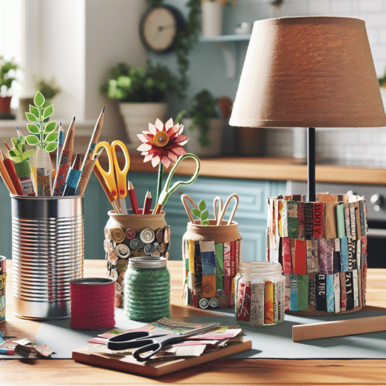 Utensílios domésticos recicláveis para iniciantes