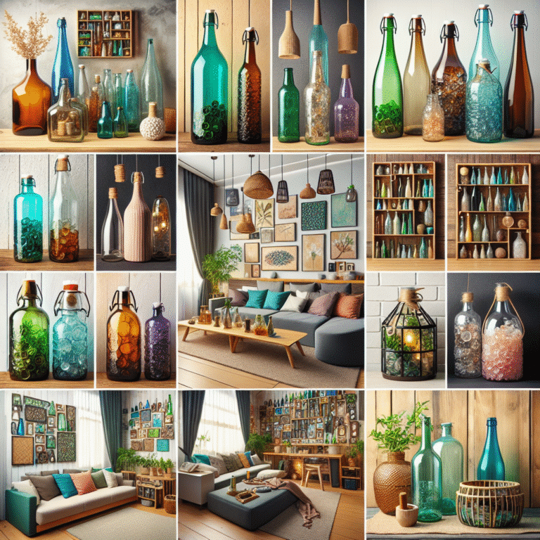 Garrafas recicláveis: uma nova vida na decoração da sua casa
