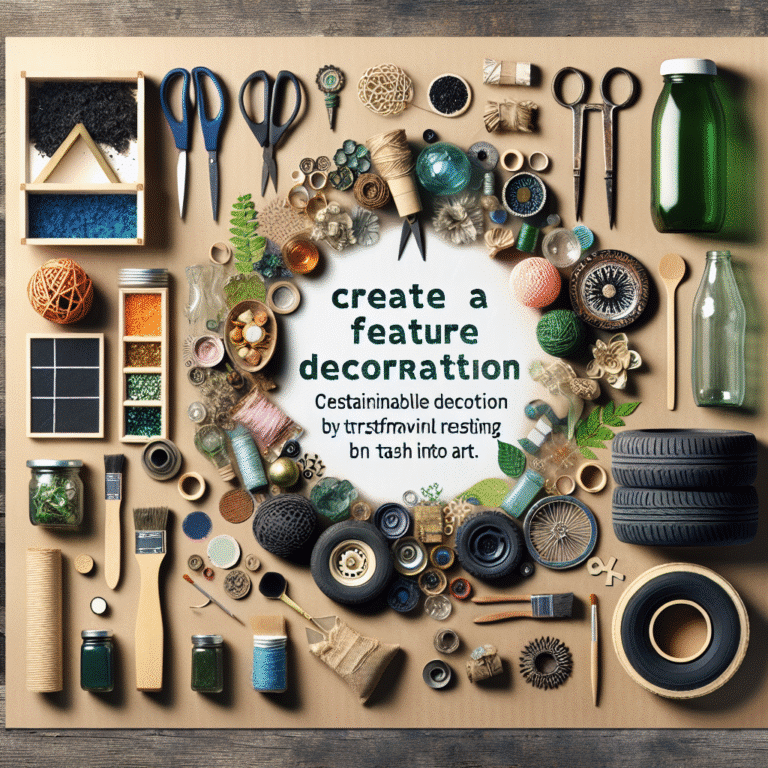 Decoração sustentável: transformando lixo em arte