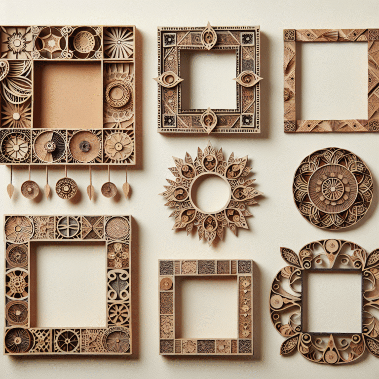 Quadros decorativos criativos com papel reciclado