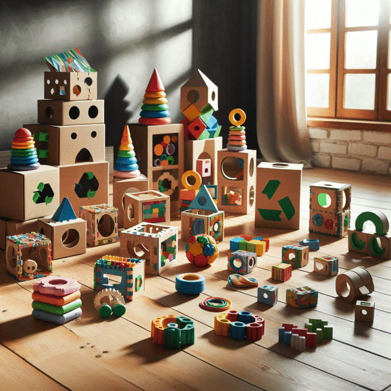 Brinquedos educativos com materiais recicláveis