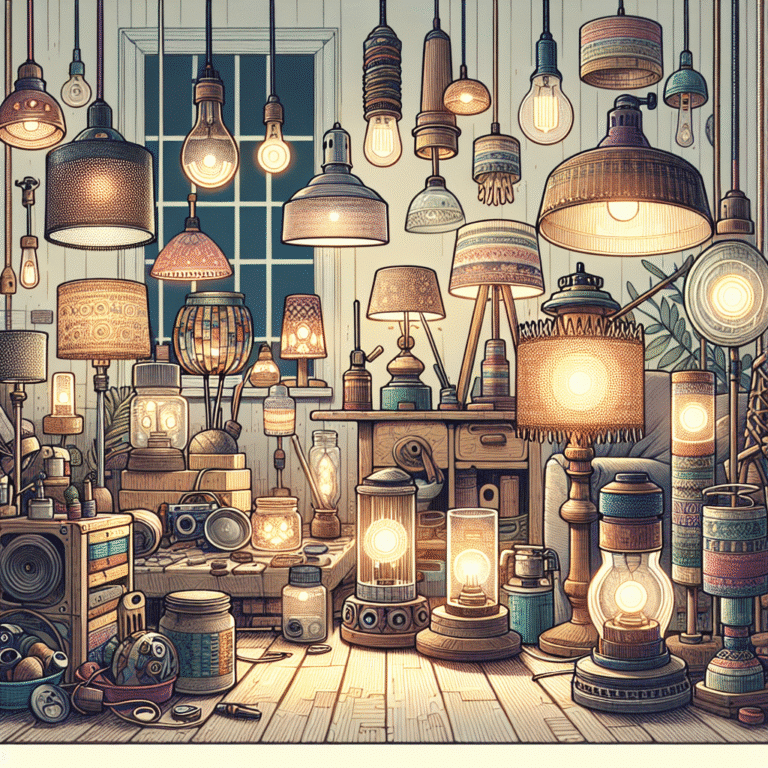 Luminárias artesanais: ilumine sua casa com materiais recicláveis