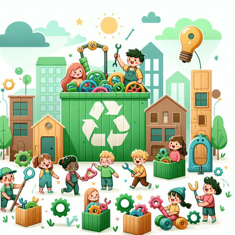 Segurança e diversão: brinquedos recicláveis apropriados para os pequenos