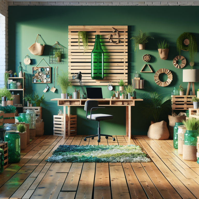 Escritório verde: dicas de decoração com materiais reutilizados