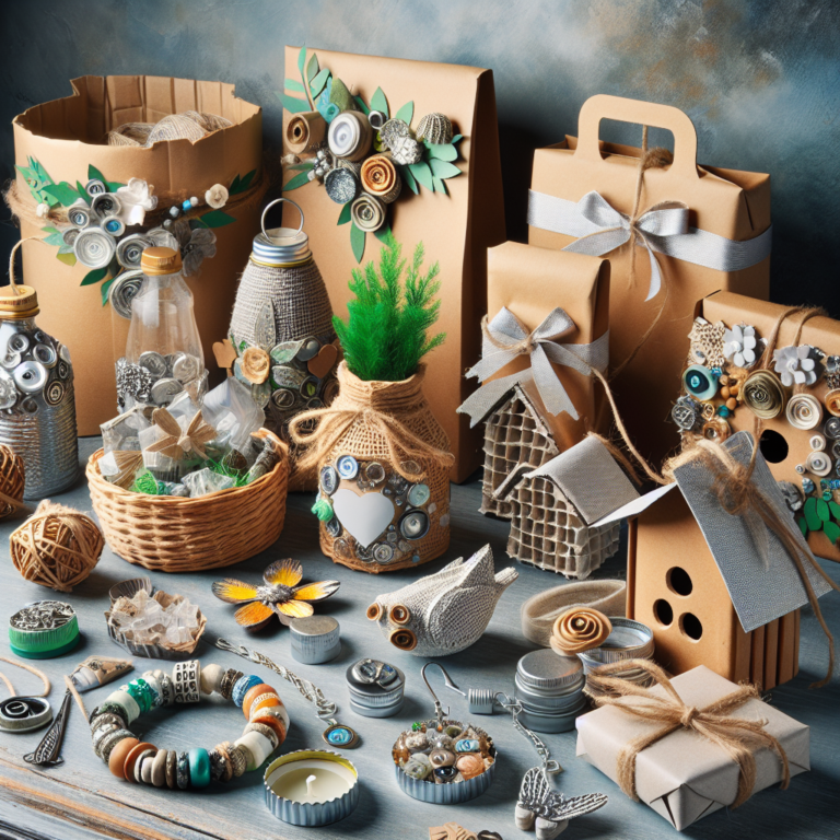 Presentes artesanais criativos utilizando materiais recicláveis