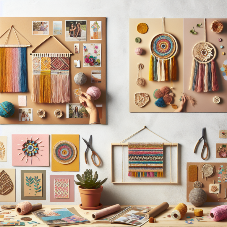 Artesanato de parede: projetos fáceis com materiais do dia a dia