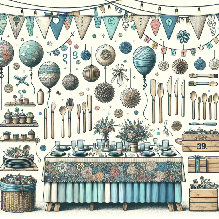 Decoração de festa: artesanato criativo e sustentável