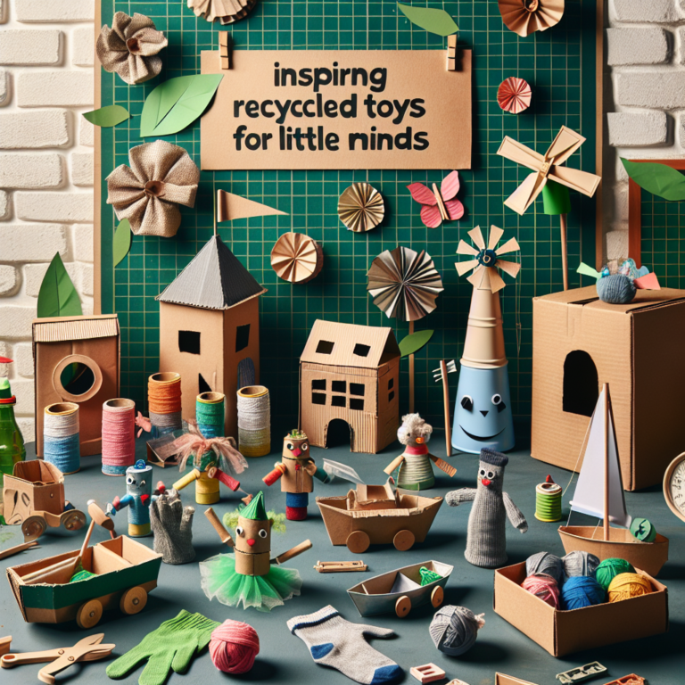 Brinquedos recicláveis inspiradores para pequenas mentes