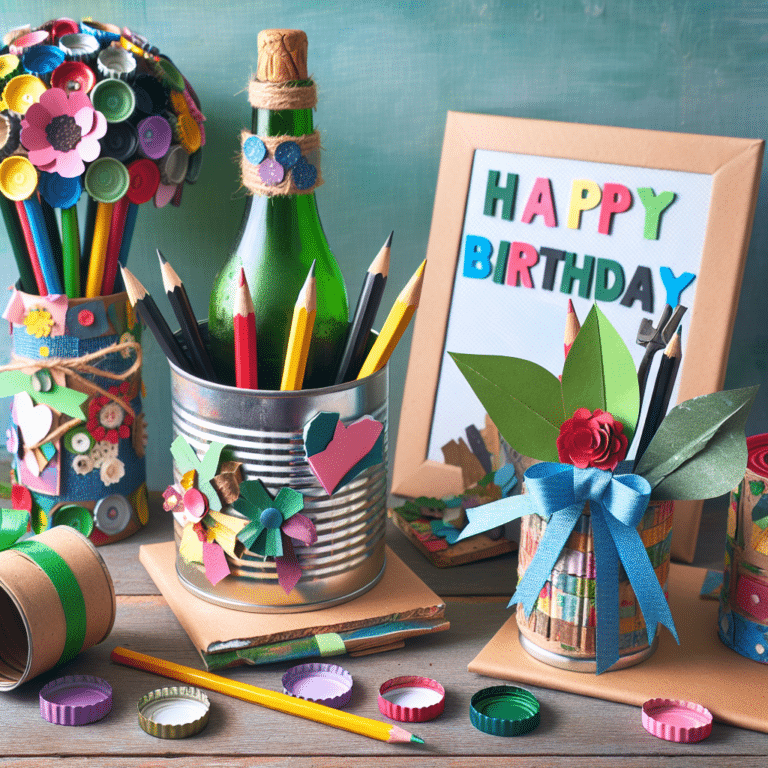 DIY: presentes de aniversário com materiais recicláveis