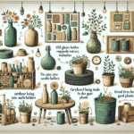 Decoração sustentável com materiais recicláveis: ideias criativas