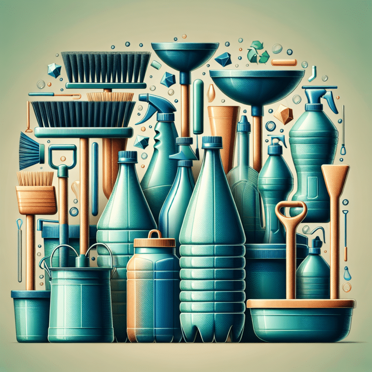 Utensílios domésticos práticos feitos com garrafas PET