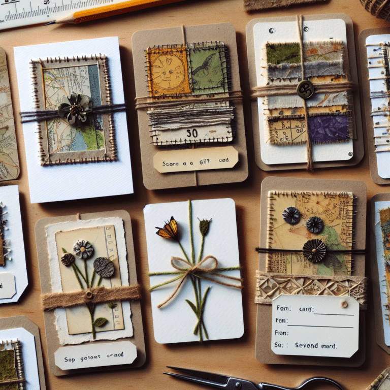 Como criar cartões de presente originais com materiais reutilizados