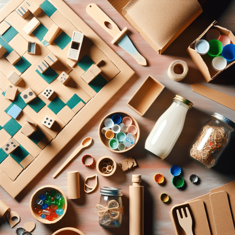 Monte jogos de tabuleiro usando recicláveis em casa