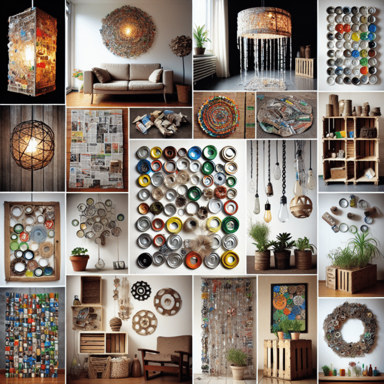 Decoração sustentável com materiais recicláveis: 10 ideias criativas