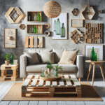 Ideias de decoração econômica e responsável com recicláveis