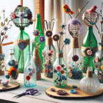 Presentes artesanais usando garrafas PET recicladas