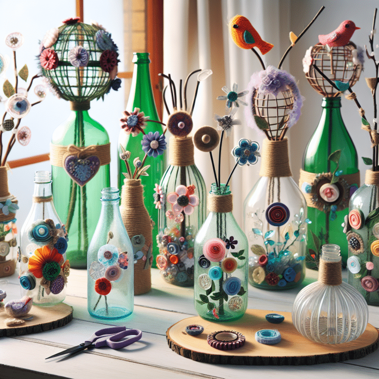 Presentes artesanais usando garrafas PET recicladas
