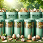 Baldes de lixo para compostagem com baldes plásticos