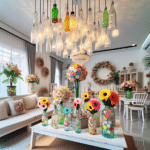 Decoração de casa com garrafas recicláveis