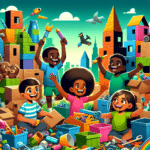 Construção e imaginação: jogos de construção feitos com recicláveis