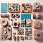 Kits de presente feitos com recicláveis