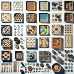 Jogos de tabuleiro artesanais com recicláveis